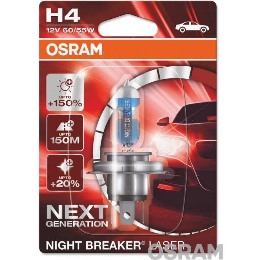 Osram H4 Night Breaker Laser 60/55W 64193NL-01B - зображення 1