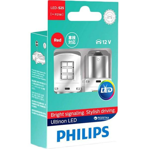 Philips P21W Ultinon P21W 12V Red (11498ULRX2) - зображення 1