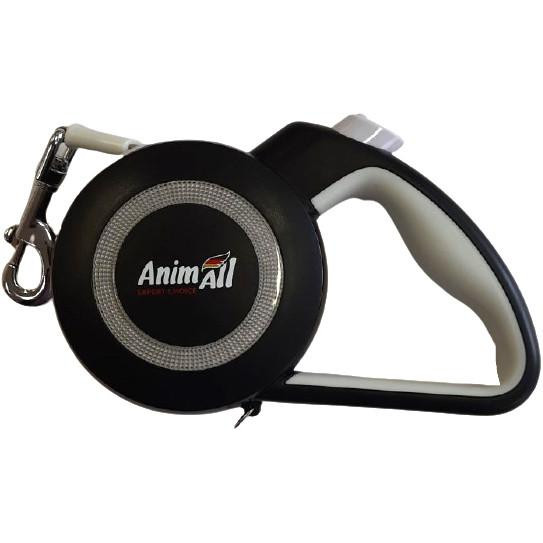 AnimAll Reflector - Поводок-рулетка для собак, лента (3 м, до 15 кг) S (143541) - зображення 1