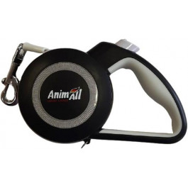   AnimAll Reflector - Поводок-рулетка для собак, лента (3 м, до 15 кг) S (143541)