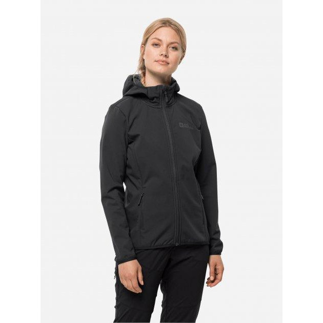 Jack Wolfskin Ветровка  Bornberg Hoody W 1307691-6000 XL Чорна (4064993654905) - зображення 1