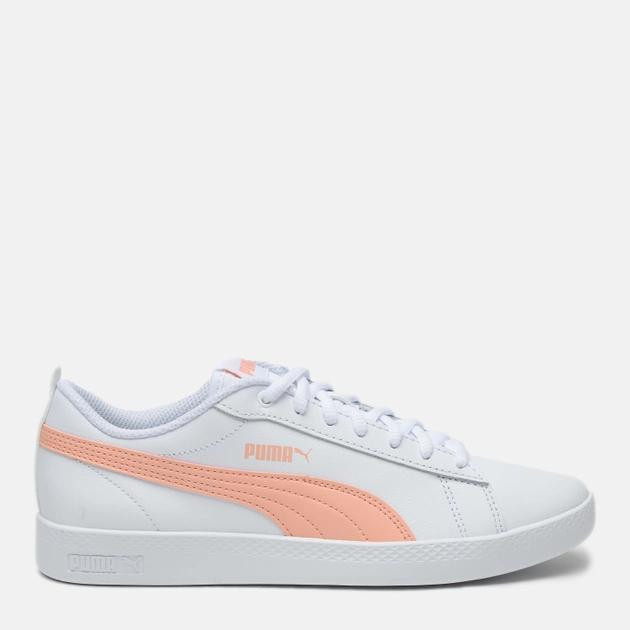 PUMA Кеды  Smash Wns V2 L 36520826 39 (6) 25 см  White-Apricot Blush- Black (4063697752603) - зображення 1