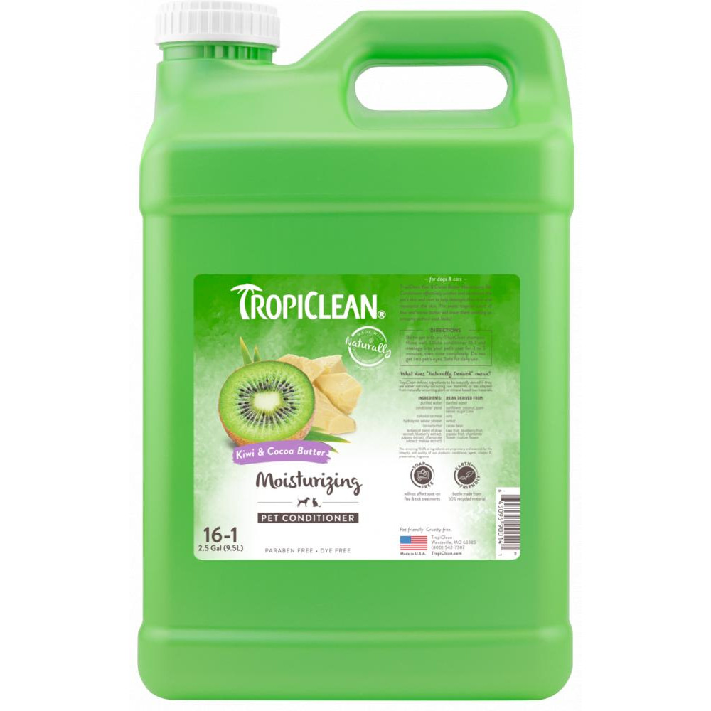 TropiClean Кондиціонер для собак та котів  Ківі та какао-масло, зволожуючий, 9,5 л (900141) - зображення 1