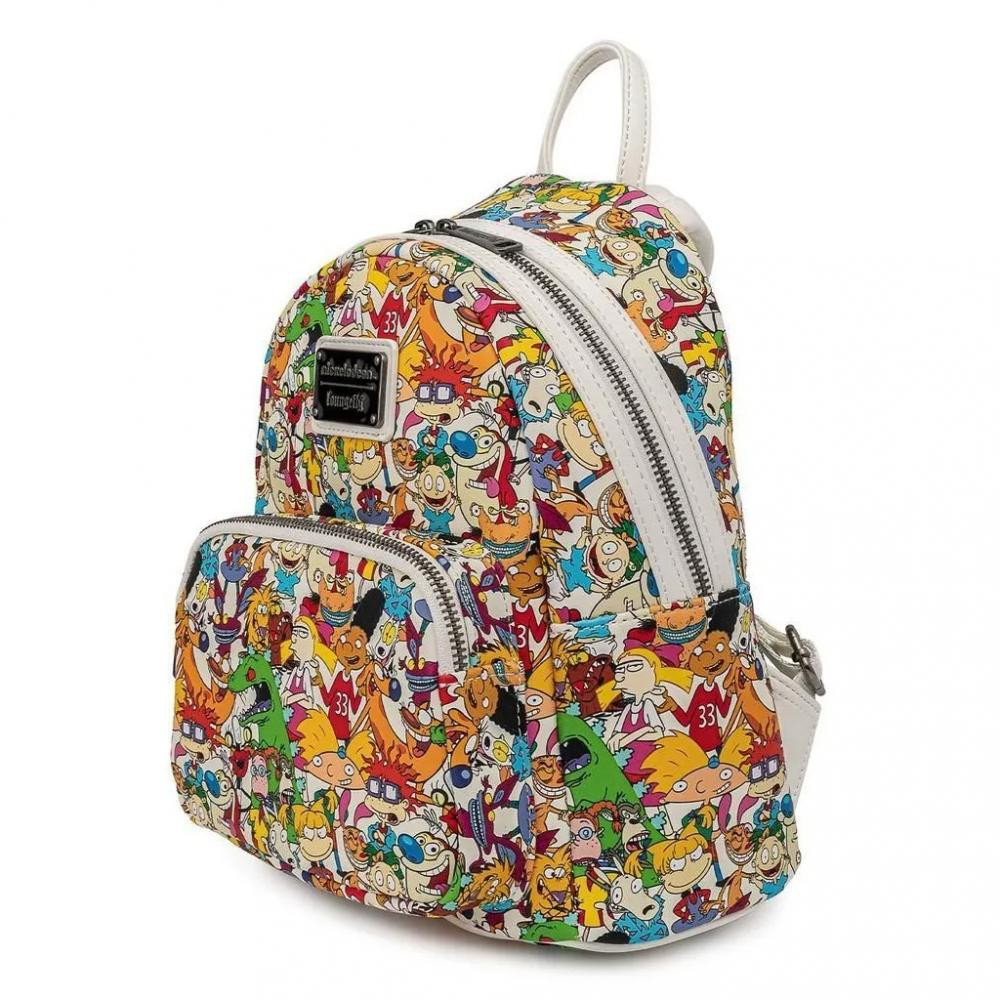 Loungefly Nickelodeon - Nick Rewind Gang AOP Mini Backpack - зображення 1