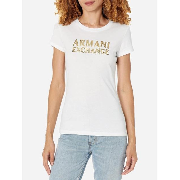 Armani Exchange Футболка бавовняна жіноча  99852905 XL Біла (1159802585) - зображення 1