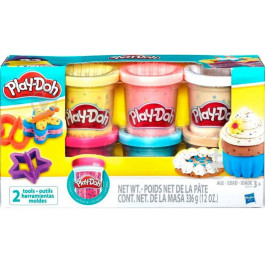   Hasbro Play-Doh 6 баночек с конфетти (B3423)