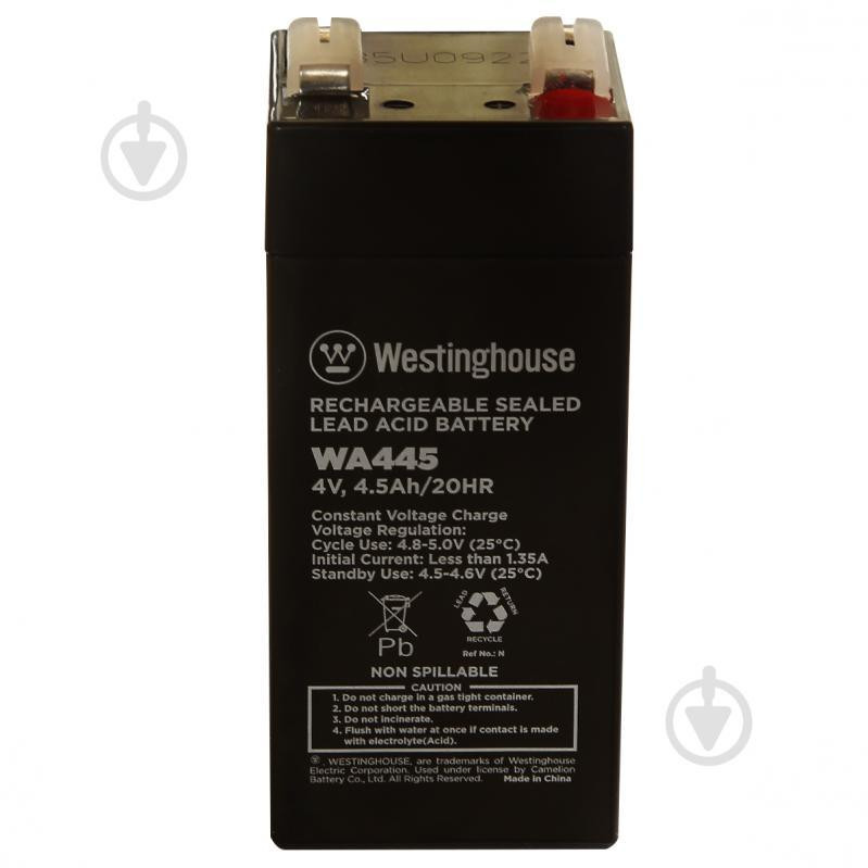 Westinghouse Terminal T1 4V 4.5Ah (WA445N-T1) - зображення 1