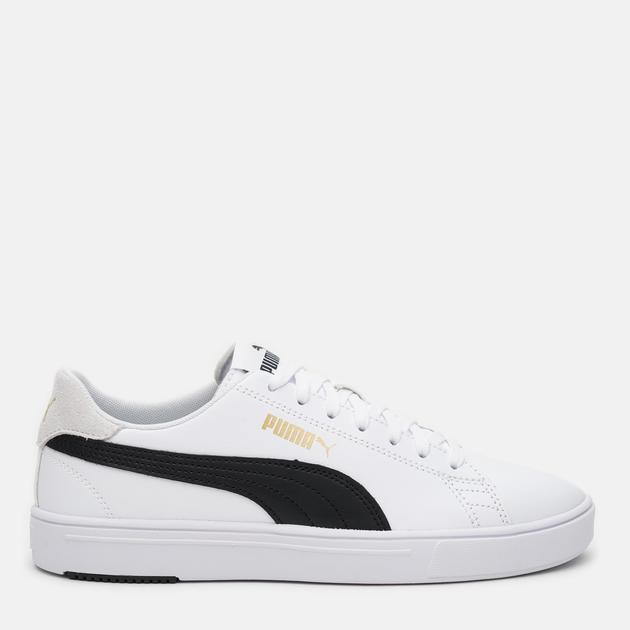 PUMA Кеды  Serve Pro Lite 37490208 40.5 (7) 26 см  White- Black- Team Gold (4063697696877) - зображення 1