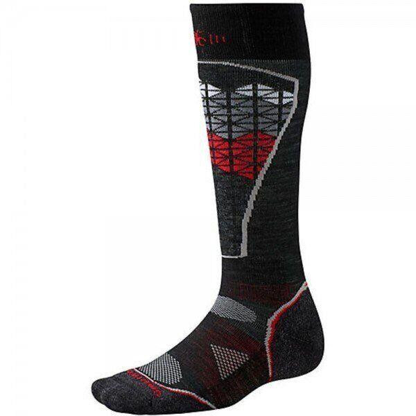 Smartwool Шкарпетки  Men's PhD Ski Light Pattern Black/Red XL (1033-SW SW017.626-XL) - зображення 1