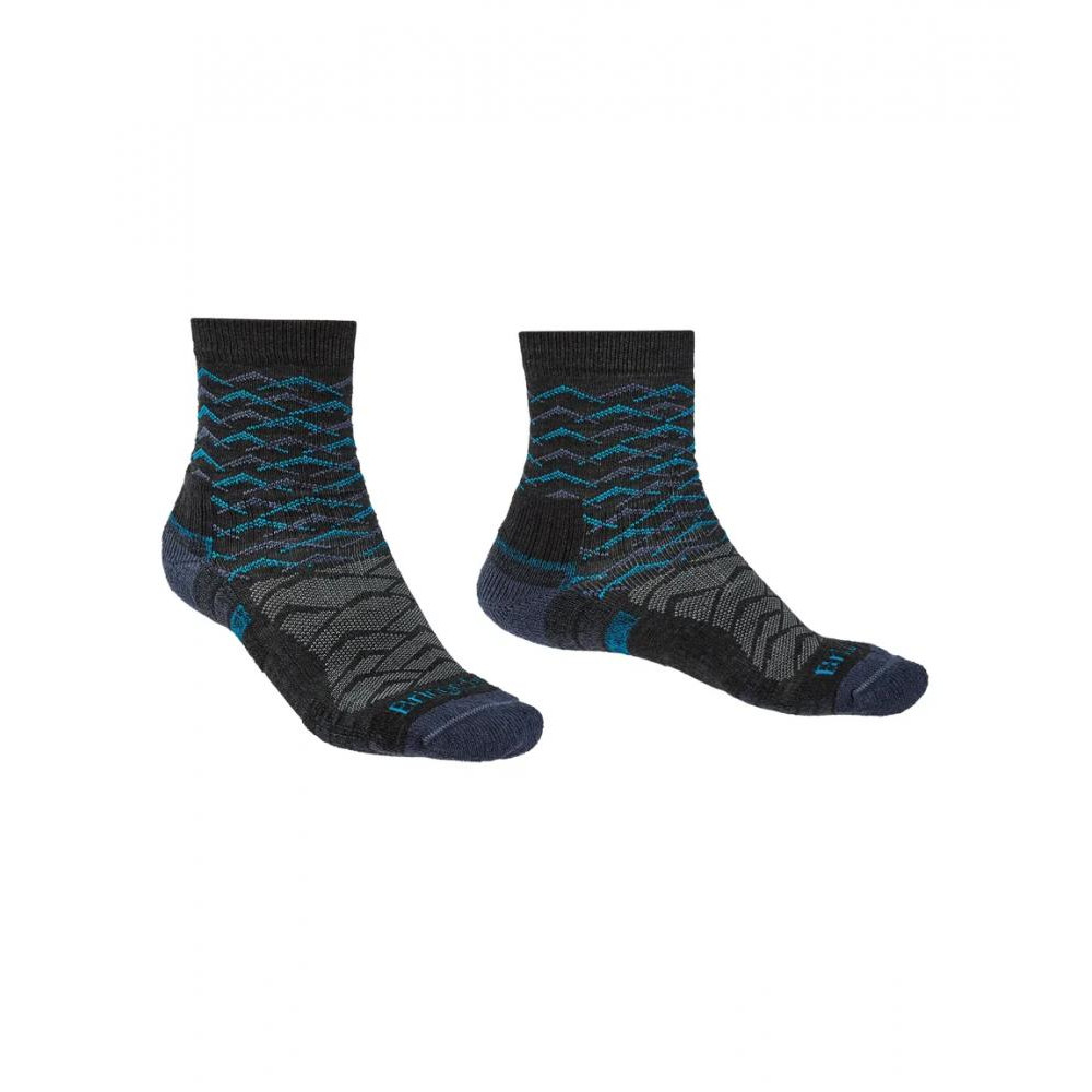 Bridgedale Шкарпетки  Hike LW Endurance Ankle Pattern Grey/Blue S (1053-710096.126.S) - зображення 1