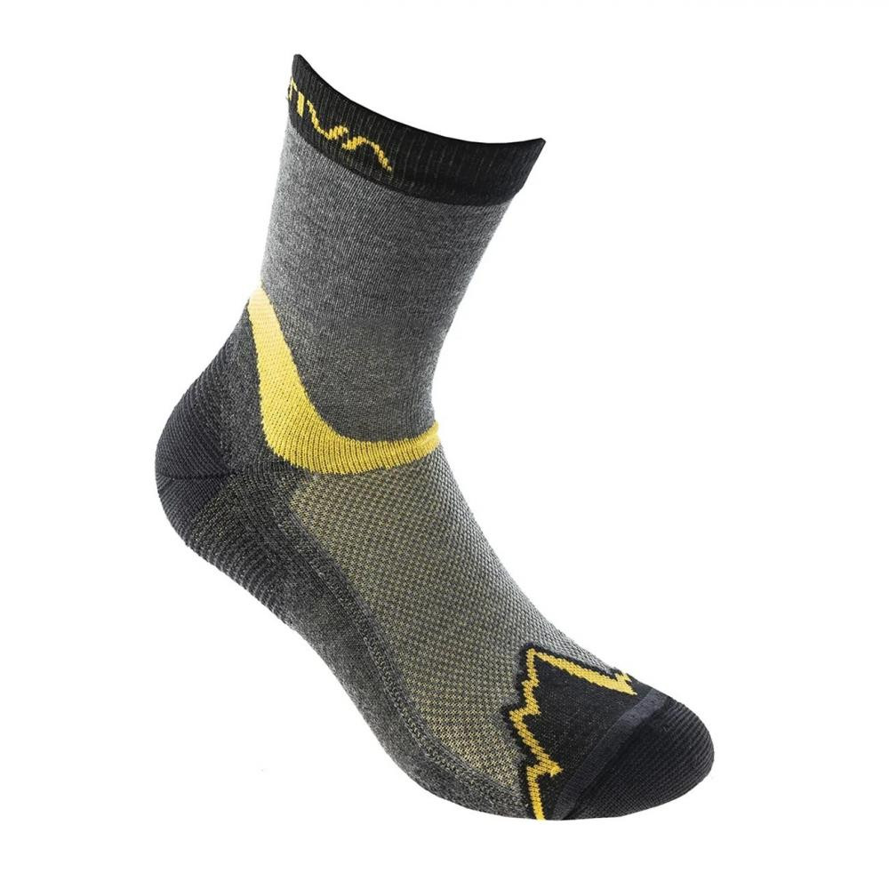 La Sportiva Шкарпетки  X-Cursion Socks Black/Yellow M  (1052-69D999100 M) - зображення 1