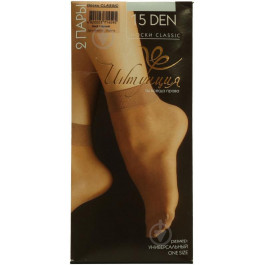   Интуиция Шкарпетки  Classic 15 den р.one size чорний 2 шт.