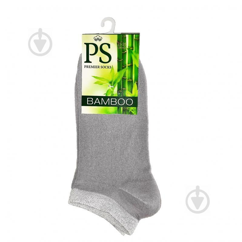 Premier Socks Шкарпетки  Бамбук з люрексом Socks корот. р.23-25 сірий - зображення 1