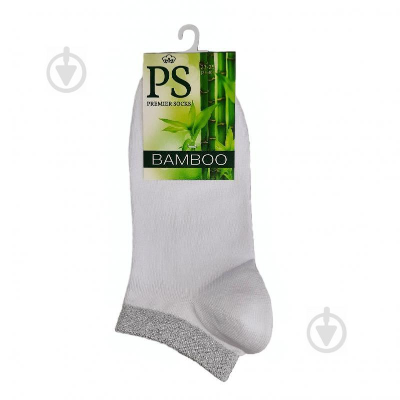 Premier Socks Шкарпетки  Бамбук з люрексом Socks корот. р.23-25 білий - зображення 1