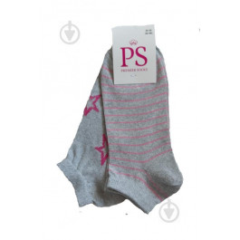   Premier Socks Комплект шкарпеток  занижені р.23-25 рожевий із сірим 2 шт.