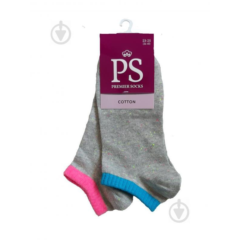 Premier Socks Комплект шкарпеток  занижені з непсу р.23-25 синій/рожевий 2 шт. - зображення 1