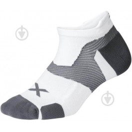   2XU Шкарпетки  Vectr Cushion No Show Socks UA5043e_WHT/GRY р.38-41,5 білий