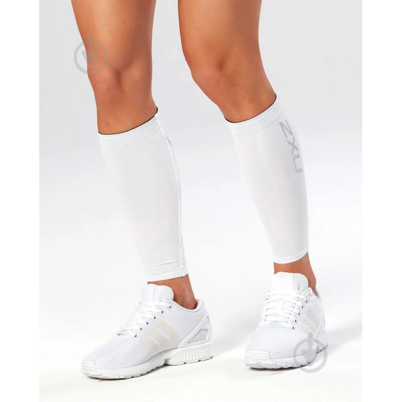 2XU Гетри  Compression Calf Guards UA1987b_WHT/WHT р.M білий - зображення 1