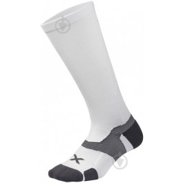   2XU Шкарпетки  Vectr Cushion Full Length Sock UA5156e_WHT/GRY р.38-41,5 білий