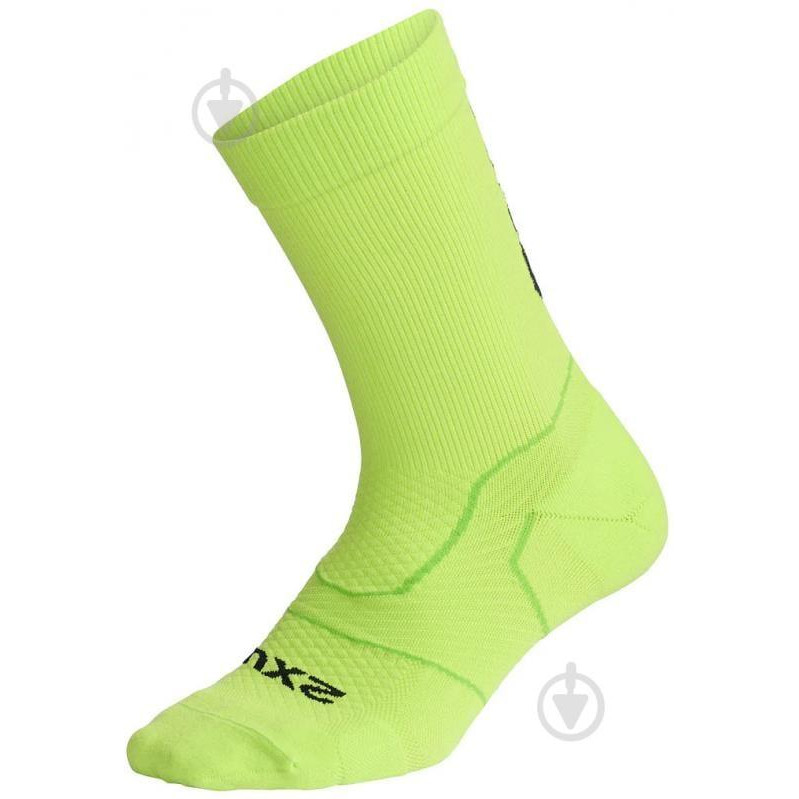 2XU Шкарпетки  Vectr Light Cushion Crew Socks UA7005e_VOL/BLK жовтий - зображення 1