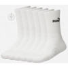 PUMA Шкарпетки  CREW SOCK 6P WHITE 88749601 р.35-38 білий - зображення 1