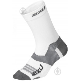   2XU Шкарпетки  Vectr Light Cushion Crew Socks р.XL UA7005e_WHT/GRY р.46,5-48,5 білий