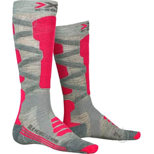 X-Bionic Шкарпетки  SKI SILK MERINO 4.0 XS-SSKMW19W-G144 р.39-40 рожевий - зображення 1