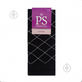   Элегант Гольфи жіночі  Premier Socks з білими ромбами р.23-25 чорний 1 шт.