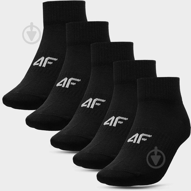 4F Шкарпетки  SOCKS CAS F216 (5PACK) 4FWAW23USOCF216-20S р.35-38 чорний - зображення 1