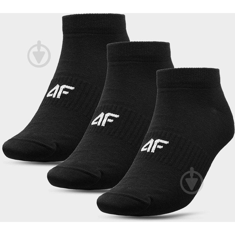 4F Шкарпетки  SOCKS CAS M203 (3PACK) 4FAW23USOCM203-20S р.43-46 чорний 3 пари шт. - зображення 1