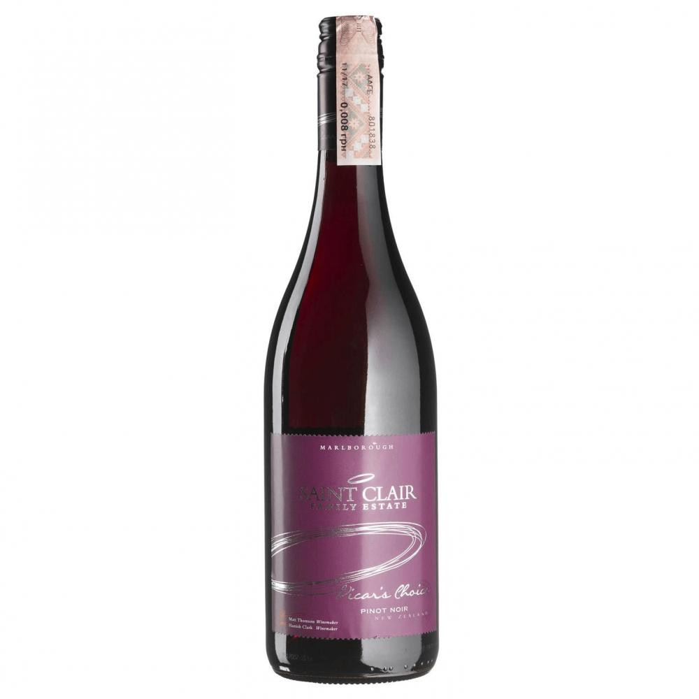 Saint Clair Вино  Pinot Noir Vicar's Choice, червоне, сухе, 0,75 л (9418076000694) - зображення 1