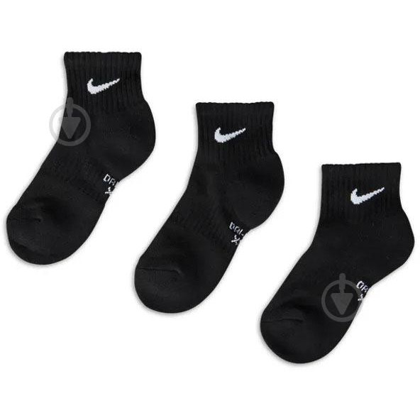 Nike Шкарпетки  NHB DF PERFORMANC BASIC QUARTR UN0012-023 р.27-35 чорний 2 пари шт. - зображення 1