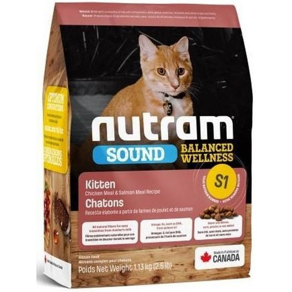 Nutram S1 Sound Balanced Wellness Kitten 20 кг - зображення 1