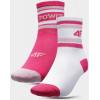 4F Шкарпетки  SOCKS CAS F100 (2PACK) 4FJSS23USOCF100-90S р.32-35 рожевий 2 пари шт. - зображення 1