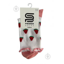   Premier Socks Шкарпетки жіночі  резинка рюш з Кавуном р.23-25 білий 1 шт.