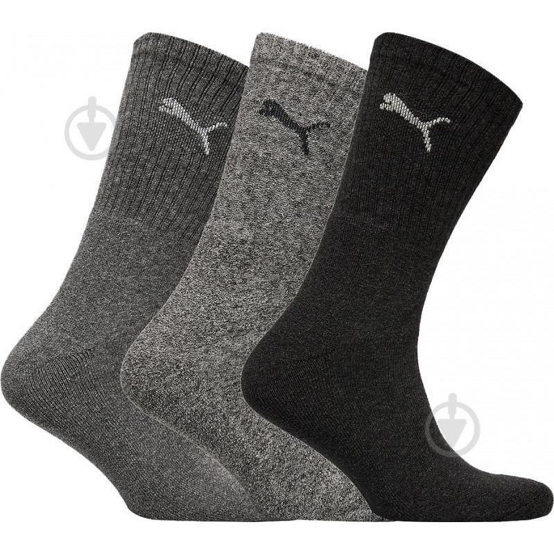 PUMA Шкарпетки  UNISEX CREW SOCK 3P 88035505 р.39-42 різнокольоровий 3 шт. - зображення 1