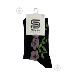   Premier Socks Шкарпетки жіночі  Ажурні квіти р.23-25 чорний