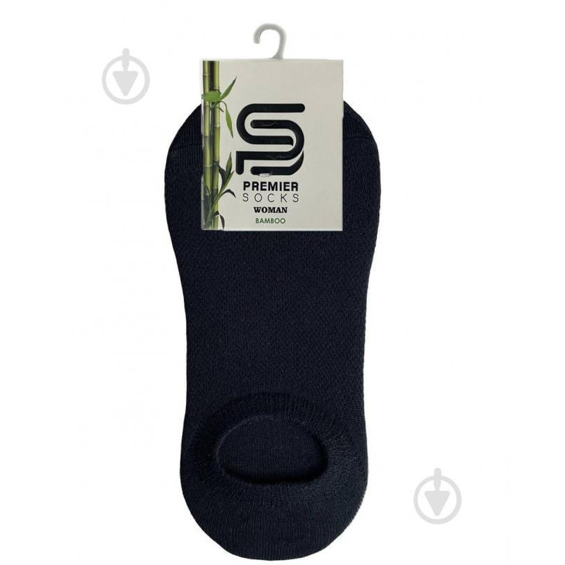 Premier Socks Шкарпетки жіночі  з силіконом р.23-25 чорний - зображення 1