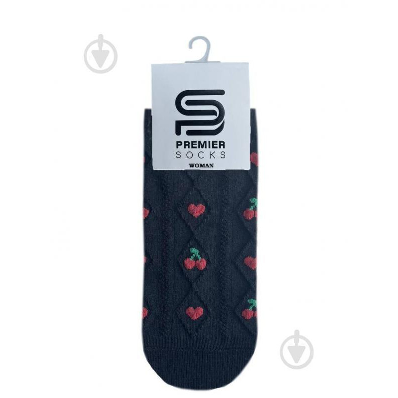 Premier Socks Шкарпетки жіночі  ажурні р.23-25 чорний - зображення 1