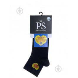   Premier Socks Шкарпетки чоловічі  із жовтим серцем р.27-29 чорний