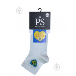   Premier Socks Шкарпетки чоловічі  з блакитним серцем р.25-27 білий