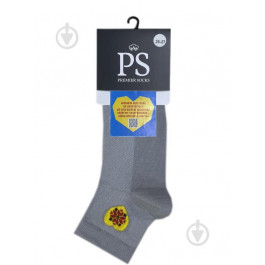   Premier Socks Шкарпетки чоловічі  із жовтим серцем р.25-27 сірий