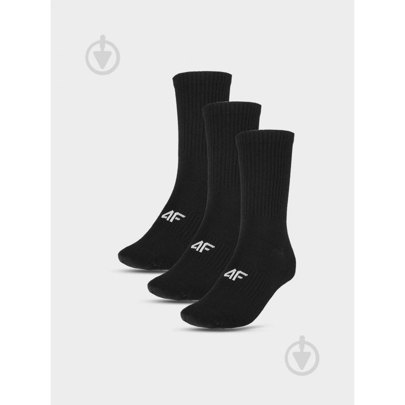 4F Шкарпетки  SOCKS CAS F279 (3PACK) 4FWMM00USOCF279-20S р.39-42 чорний - зображення 1