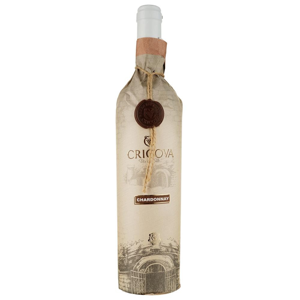 Cricova Вино  Chardonnay Hartie, біле, сухе, 0.75 л (4840013004086) - зображення 1