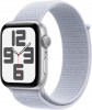 Apple Watch SE 2 GPS 40mm Silver Aluminium Case w. Blue Cloud Sport Loop (MXEE3) - зображення 1