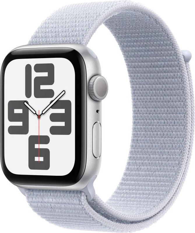 Apple Watch SE 2 GPS 40mm Silver Aluminium Case w. Blue Cloud Sport Loop (MXEE3) - зображення 1