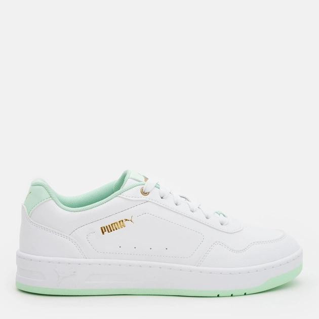 PUMA Жіночі кеди низькі Puma Court Classy 39502107 38.5 (5.5UK) 24.5 см White-Fresh Mint-Gold (4099686382 - зображення 1