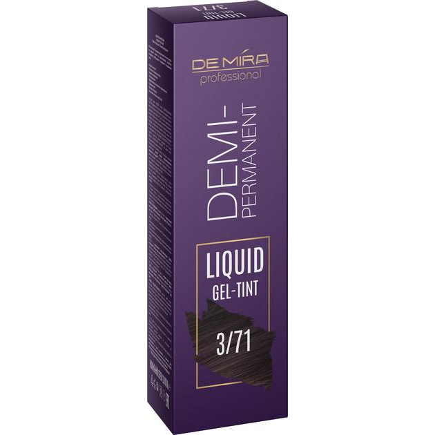 DeMira Professional Деміперманентний рідкий гель-тінт  Demi-Permanent Liquid Gel-Tint 3/71 120 мл (4823115501479) - зображення 1