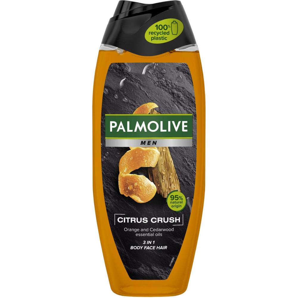 PALMOLIVE Гель для душу  Men Цитрусовий заряд Ефірні олії апельсину та кедра 500 мл - зображення 1