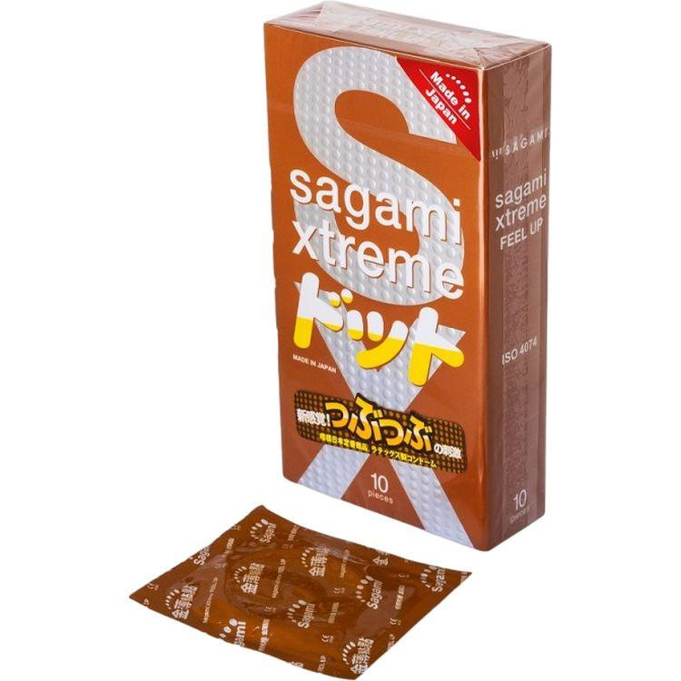 Sagami Презервативы Sagami Xtreme Feel-Up Ребристые 10 шт (ROZ6400229300) - зображення 1